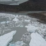 Flug über den Knik Glacier