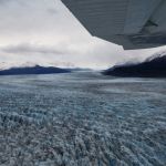 Flug über den Knik Glacier